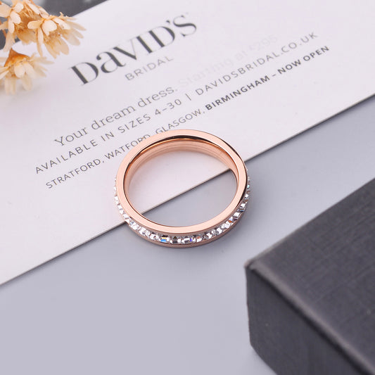 Rose Gold Titanium Steel Ring | Highridge Global
