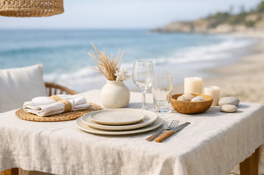 How to Choose a Linen Tablecloth for Coastal Decor