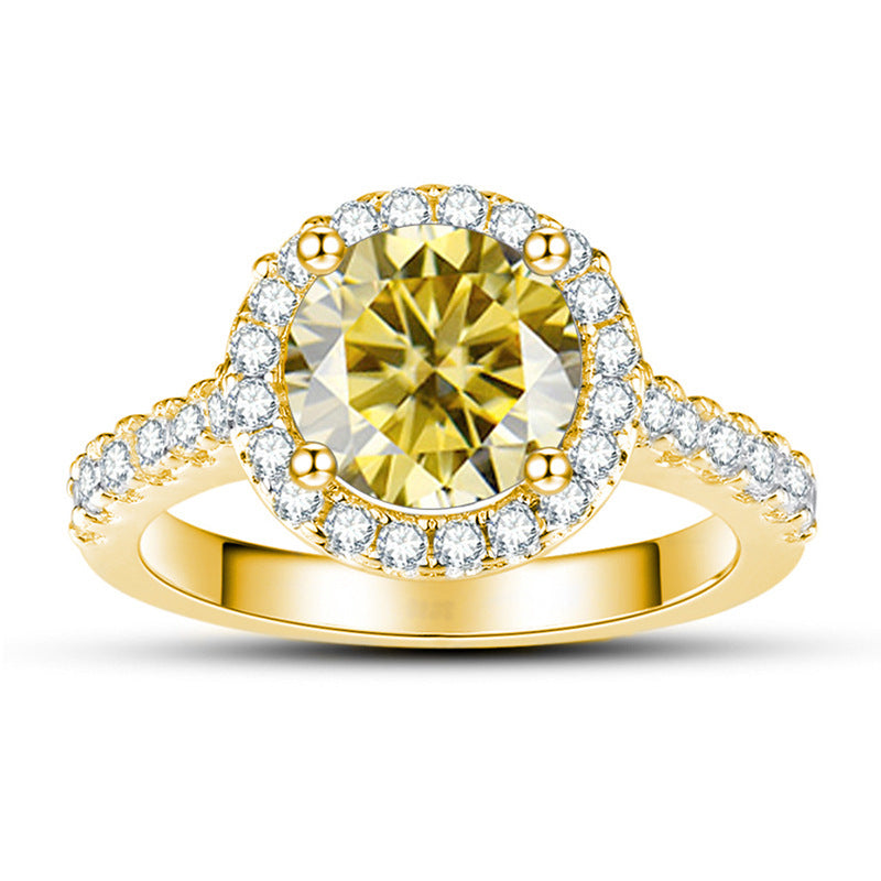 1‑Carat Moissanite Ring (925 Sterling Silver)