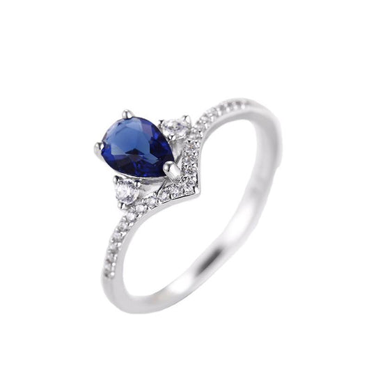 Water Drop Sapphire Ring (Copper) | Highridge Global