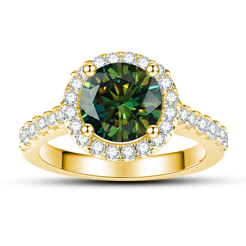 1‑Carat Moissanite Ring (925 Sterling Silver)