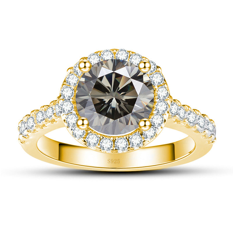 1‑Carat Moissanite Ring (925 Sterling Silver)